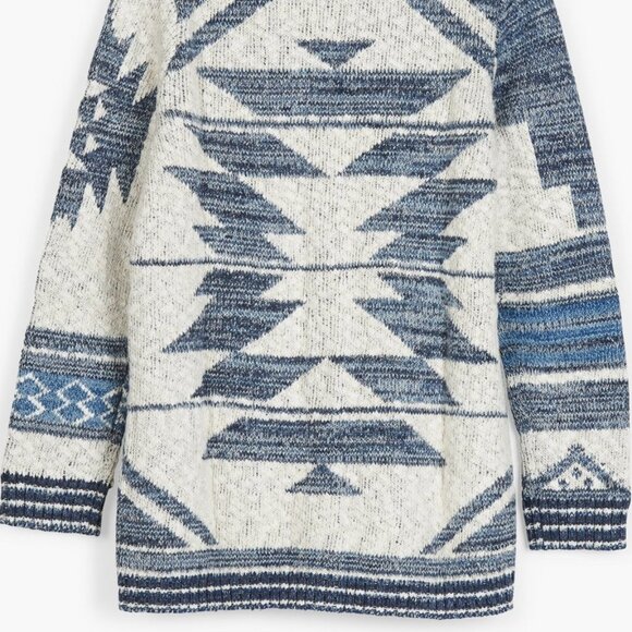 Lucky Brand | Jacquard Patch Cardigan - Picture 10 of 10